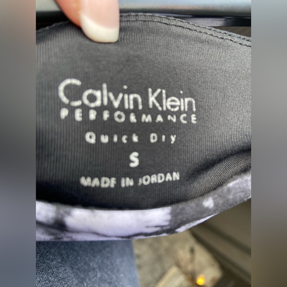 Calvin Klein Black and White Patterned Leggings - Picture 2 of 5